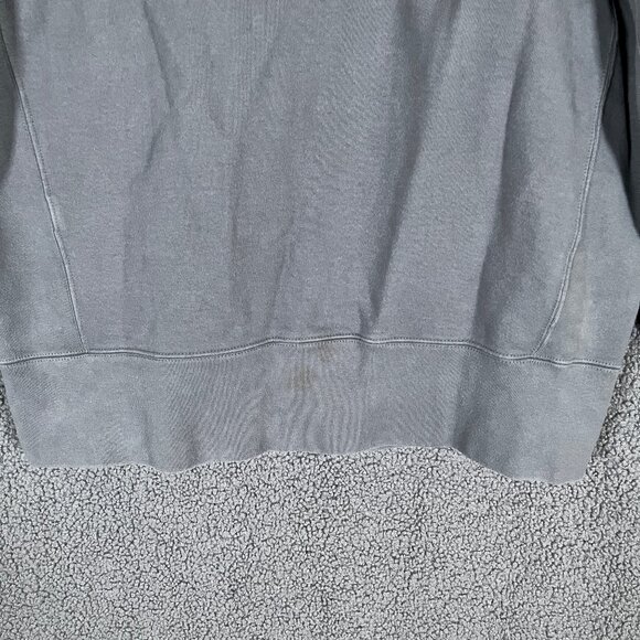 American Giant Moto Full Zip Heavy Cotton Sweatshirt - Men's Size L - Gray - Picture 4 of 10